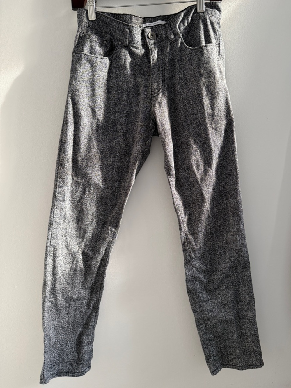 Calvin Klein Gray Textured Casual Pants